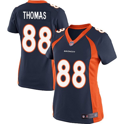 Women's Limited Demaryius Thomas Nike Jersey Navy Blue Alternate - #88 NFL Denver Broncos